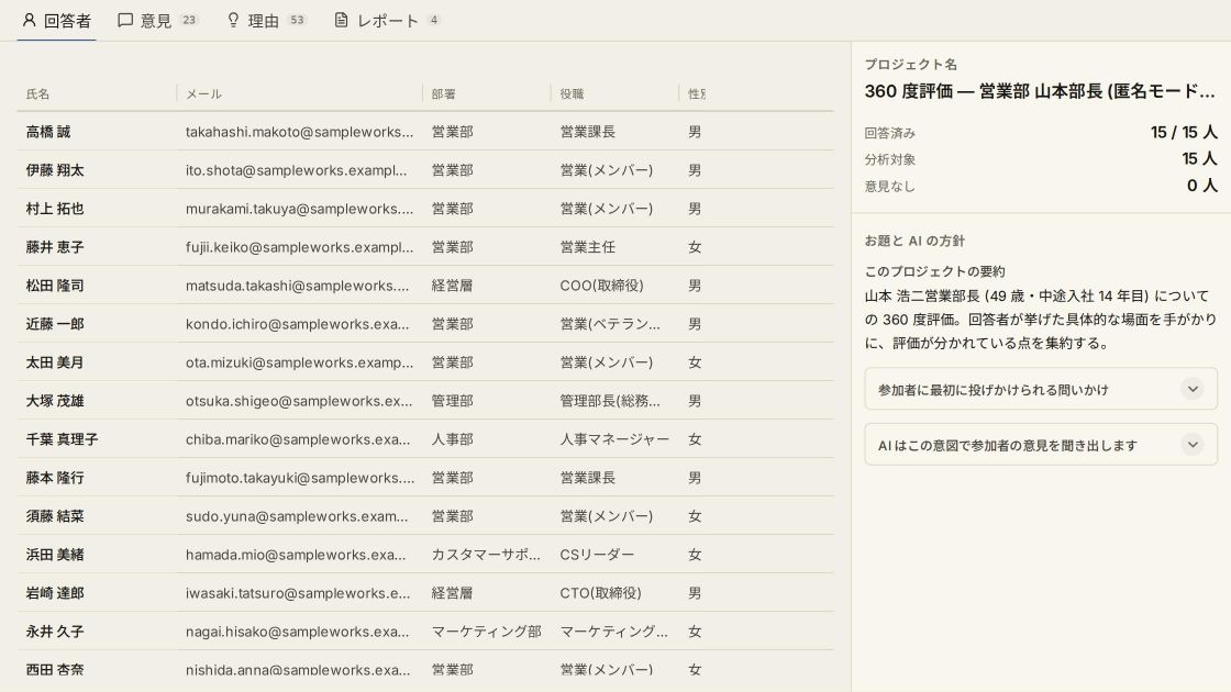 名簿は残り、誰の回答かは結びつかない